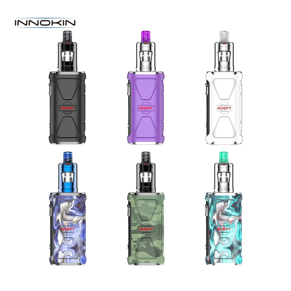 

New arrive Innokin Adept ZLIDE vape Kit 3000mah battery with 2ml tank box mod kit 510 thread huge Vaper waterproof E Cigarette