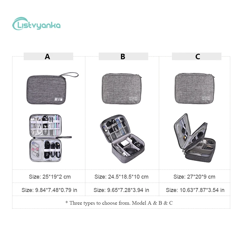 Cable Organizer Bag Electronic Storage Bag Gadget Organizer Charger Cable Wires Headphone Case Travel Digital Accessories Pouch 6 Cable Organizer Bag Electronic Storage Bag Gadget Organizer Charger Cable Wires Headphone Case Travel Digital Accessories Pouch 6