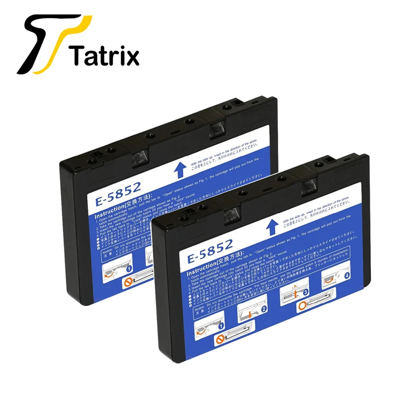 T5852 X2 PCS Tatrix для Epson T5852 T-5852 совместимый чернильный картридж для принтера Epson PictureMate PM210 PM235 PM250 PM270 PM310 PM215 PM245 и т. д - Цвет: T5852 X2 PCS