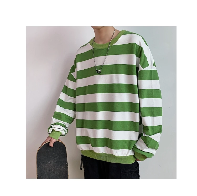 Men's 13 Color Full High-quality Coats Stripe Printing Hoodies Mens Cotton Clothes Pullover Casual Loose Sweatshirts Size M-5XL