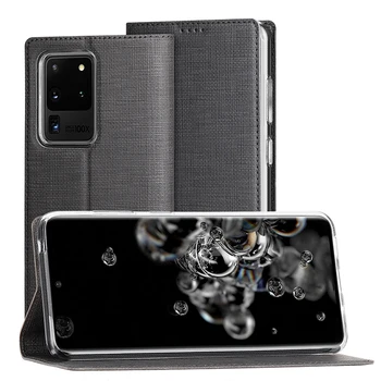 

For Samsung Galaxy S20 Plus Phone Case Soft Shockproof Flip Leather Protective Cover for S20+ Anti-fall Fashion Case Cover