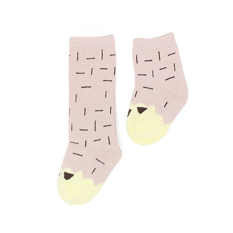 2 Pair/lot Baby Boy Anti Slip Socks Stripes Soft Cotton Toddle Ankle Socks Infant Floor Socks Cartoon Pattern Kids Socks Black - Цвет: C