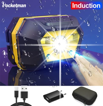 

8000LM LED Headlamp Body Motion Sensor induction Super Bright Head Lamp Flashlight for Running, Camping,Fishing,Headlight