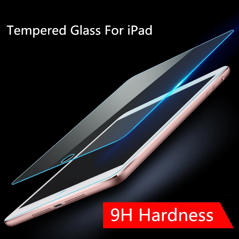 Película protectora de vidrio templado para iPad 10,2 2019 Mini 1 2 3 4 5 Protector de pantalla para iPad 3 4 5 6 Pro 9,7 de 10,5 de 10,9 11 2020