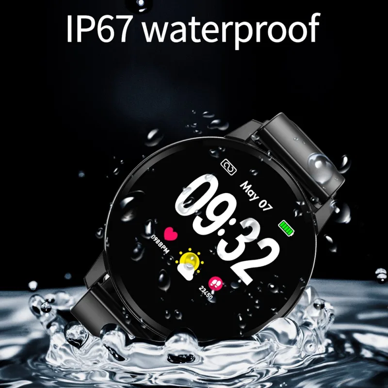 Smart Watch With 1.22 inch Screen Waterproof Fitness Bracelet Activity Track Sport Monitor Smartwatch Smart Band