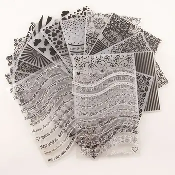 

15pcs Embossing Folder Template + 2pcs Seal Stamp + Cutting Dies Stencil Set DIY Scrapbooking Embossing Craft 95AA