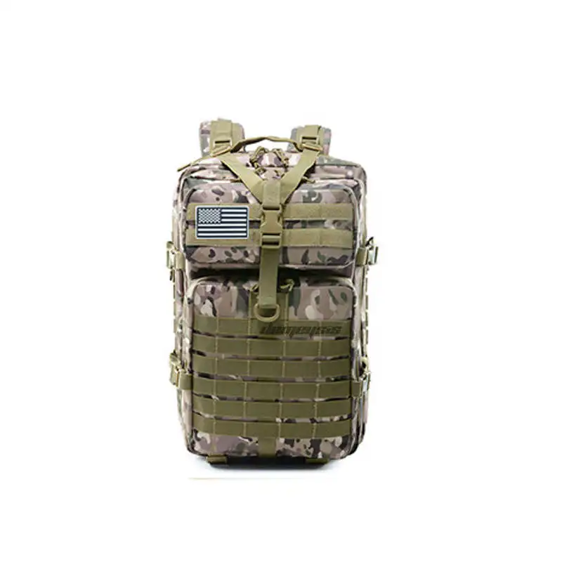 45L Многофункциональный рюкзак для охоты на открытом воздухе, походный рюкзак Molle, военный тактический рюкзак, большая вместительность, альпинистская уличная сумка - Цвет: multicam