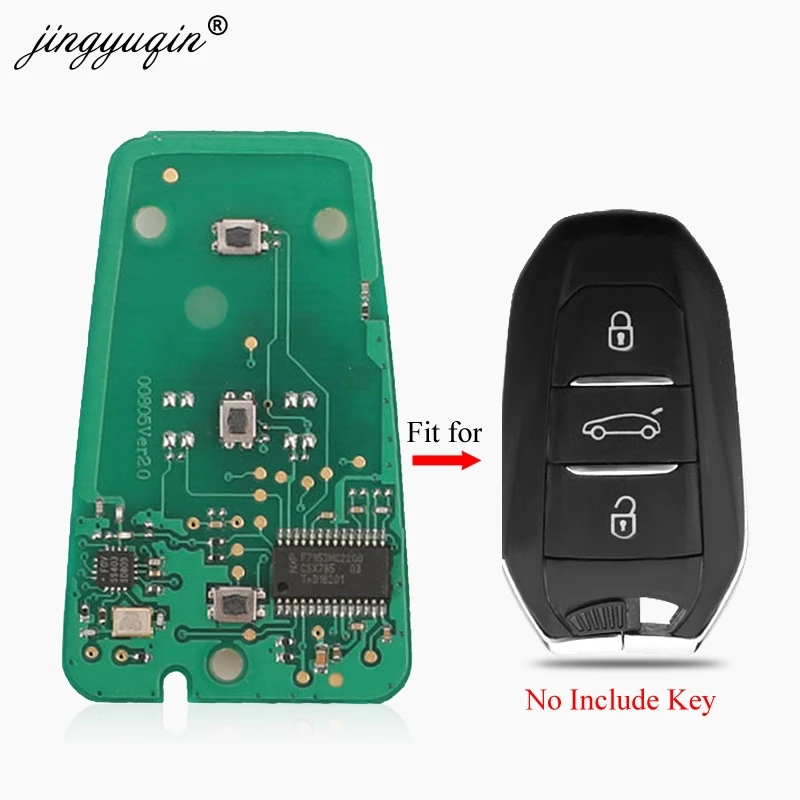 

Jingyuqin умный дистанционный ключ электронная плата для Citroen C4 C5 AirCross Grand Picasso Cactus C-Crosser 433 МГц Keyless-Go