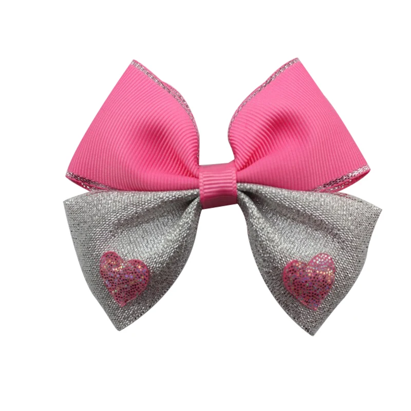 Adogirl, 10 шт., Sequine Love Heart, многослойные банты для волос для девочек, женские подарки для Валентинки ручной работы, изысканные аксессуары для волос
