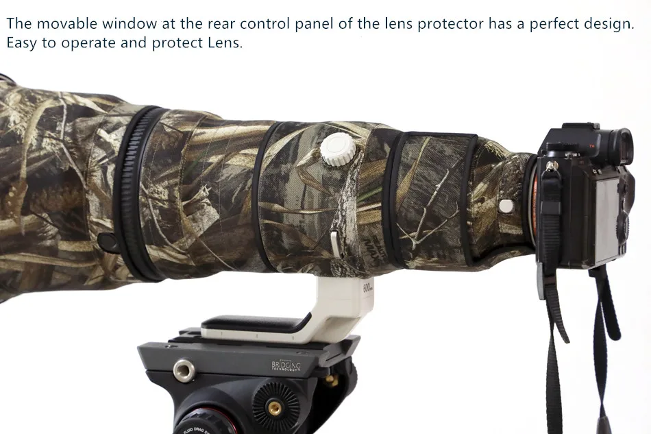 ROLANPRO водонепроницаемый объектив камуфляжное пальто дождевик для sony FE 600 мм F/4 GM OSS защитный чехол для объектива пистолеты ткань бленда крышка