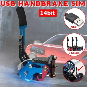 

USB Handbrake Clamp PC Windows 14Bit PC for Sim Racing Game for Logitech G25 G27 G29 T500 T300 FANATECOSW for LFS DIRT RALLY