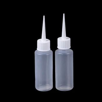 

2pcs Empty Dropper Squeezable Liquid Bottle PE Plastic Needle Bottle Dropper Eye Liquid Container Plastic Drop Bottles 50ml