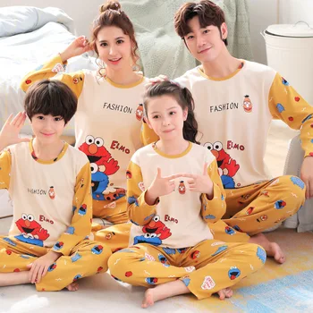 

Christmas Family Pajamas Set Christmas Clothes 100% Cotton Warm Adult Kids Girls Boy Mommy Sleepwear Nightwear Mother Daughter