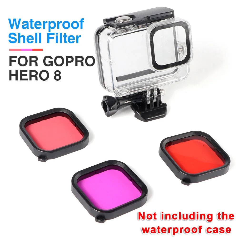 Корпус камеры фильтр защитный чехол Подводный поставка для GoPro Hero 8