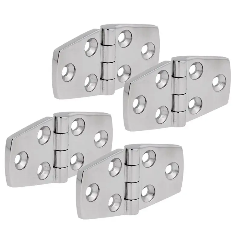 8 Pieces Stainless Steel Strap Hinge Door Hinge For Marine Boat Yacht 76 X 38 Mm Rafting Boating Accessories Boat stainless steel hinges door hinges