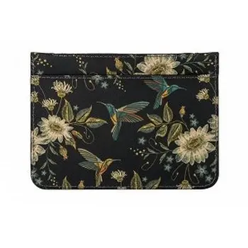 

ASKENT кредитница стильная 100% натуральная с оригинальным принтом кожа K 21 ME-BL черный цвет