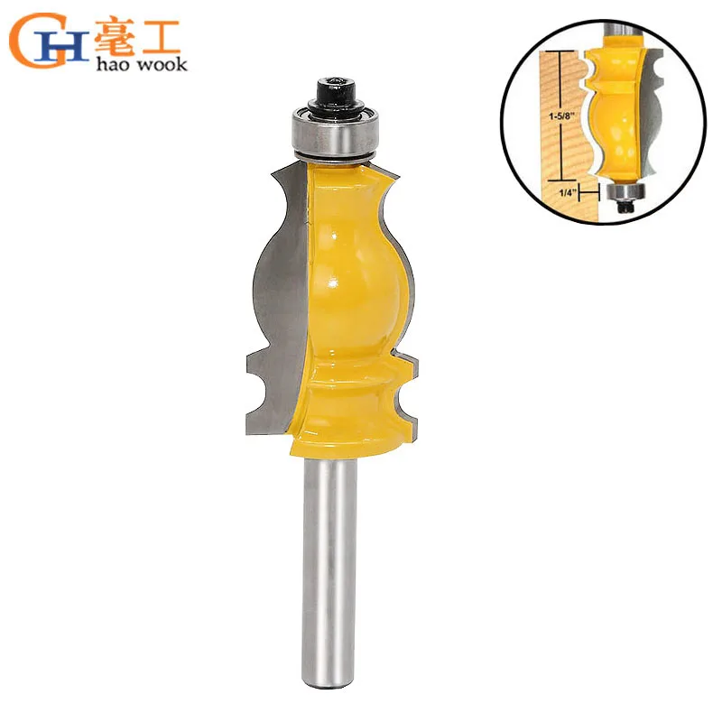 8mm Shank Architectural Molding Router Bit for Carpenter Cemented Carbide