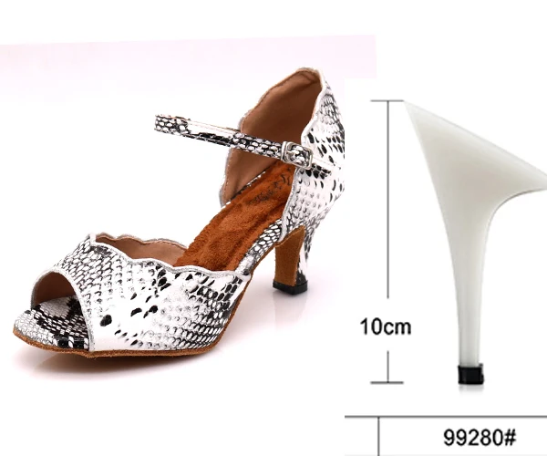 white heel 10cm WUXIJIAO/женские вечерние туфли для танцев; цветные туфли для латинских танцев из искусственной кожи с мягкой подошвой; женские танцевальные туфли для сальсы; heel5CM-10CM - Цвет: white heel 10cm