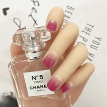 Накладные ногти патч Douyin Стиль Знаменитостей летний долговечный водонепроницаемый Повседневный короткий естественный градиент для маникюра Кончиков Ногтей