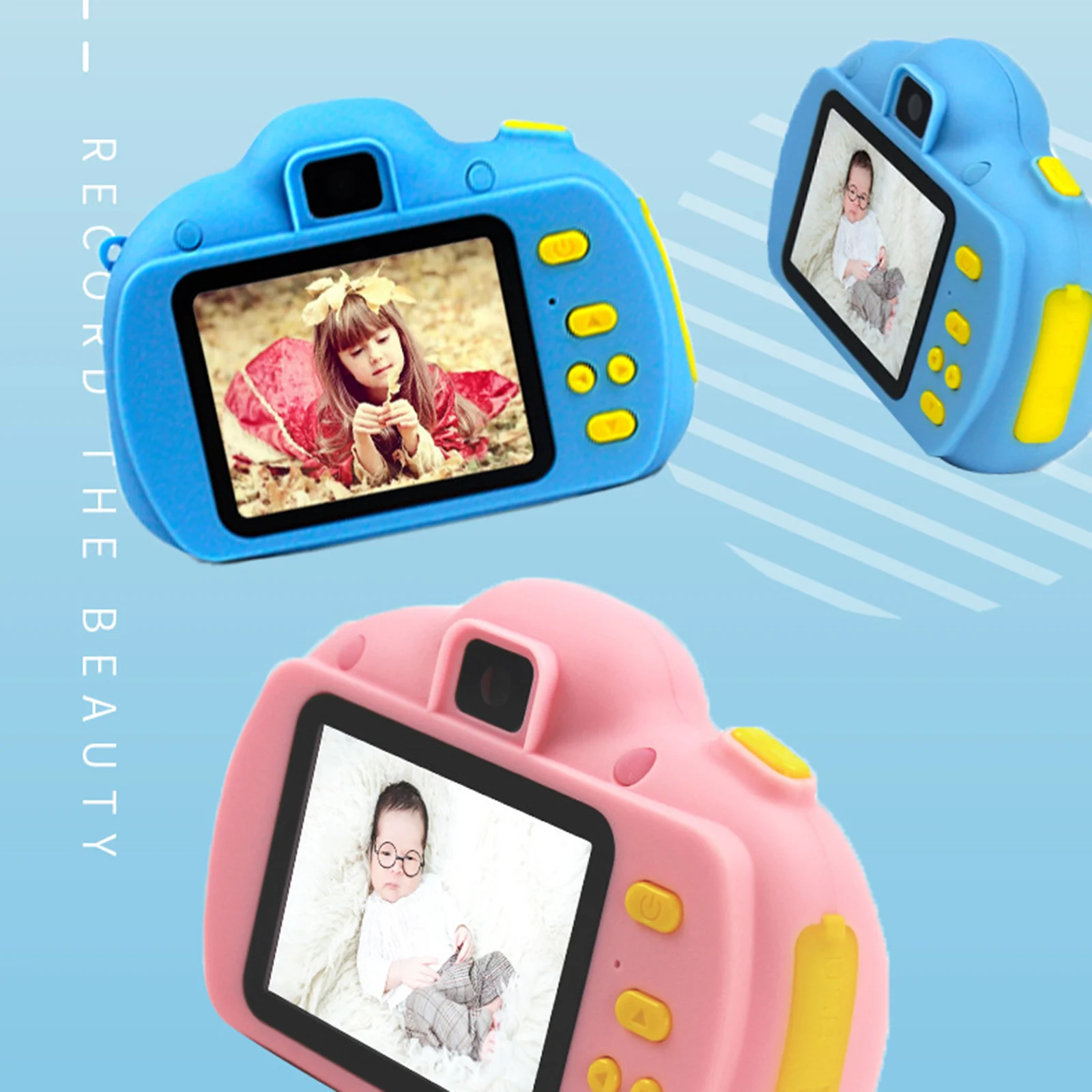 

Kids Camera 1080P Photo Video Toys 2.4 Inch Screen Multi-Function Cartoon Cute Children's Camera For Gifts Birthday