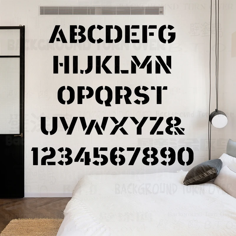 Templates Wall Painting Letter Alphabet | Stencils Wall Painting 