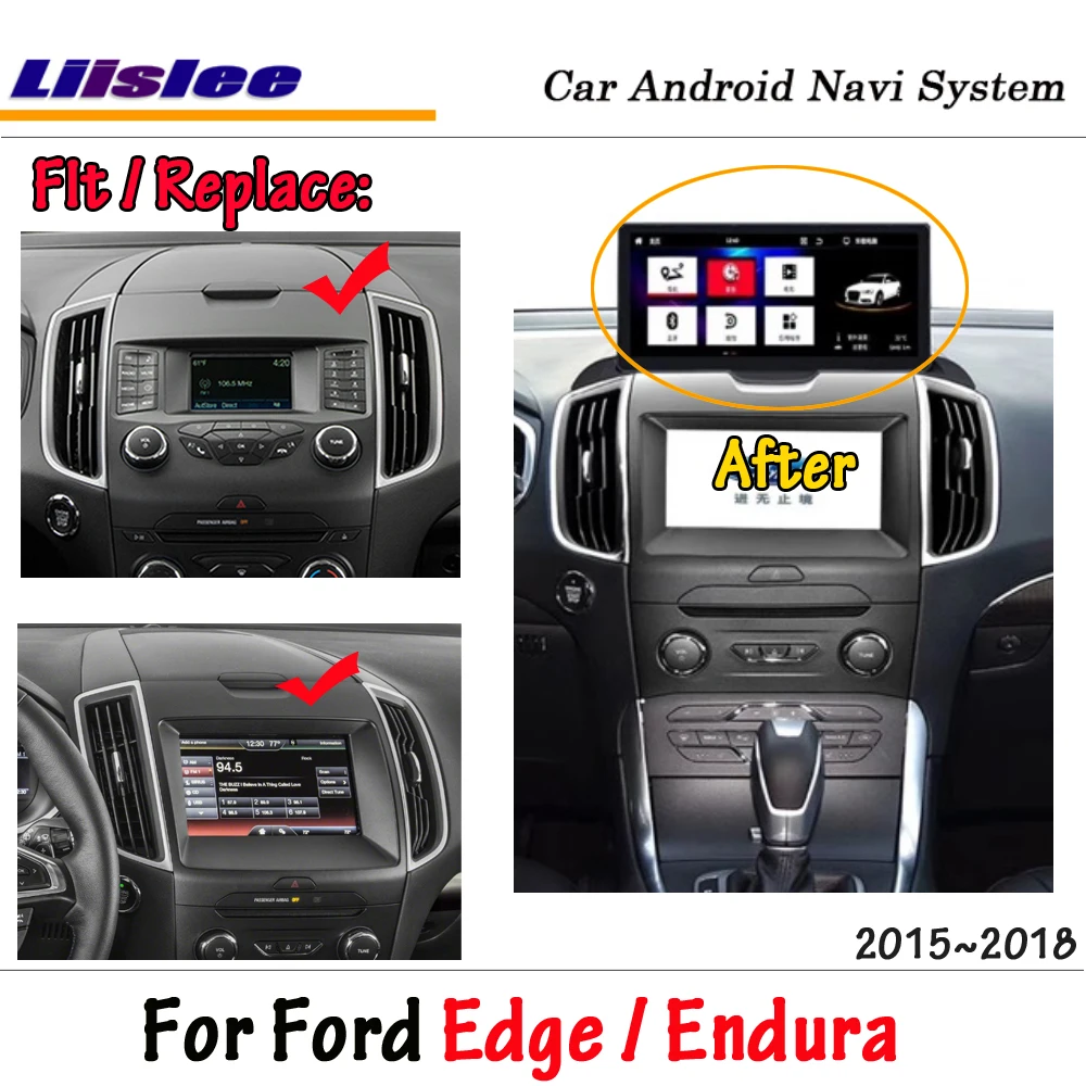 Liislee Android 8,1 для Ford Edge/Endura~ автомобильный стерео экран радио Carplay gps навигация Мультимедийная система DVD плеер