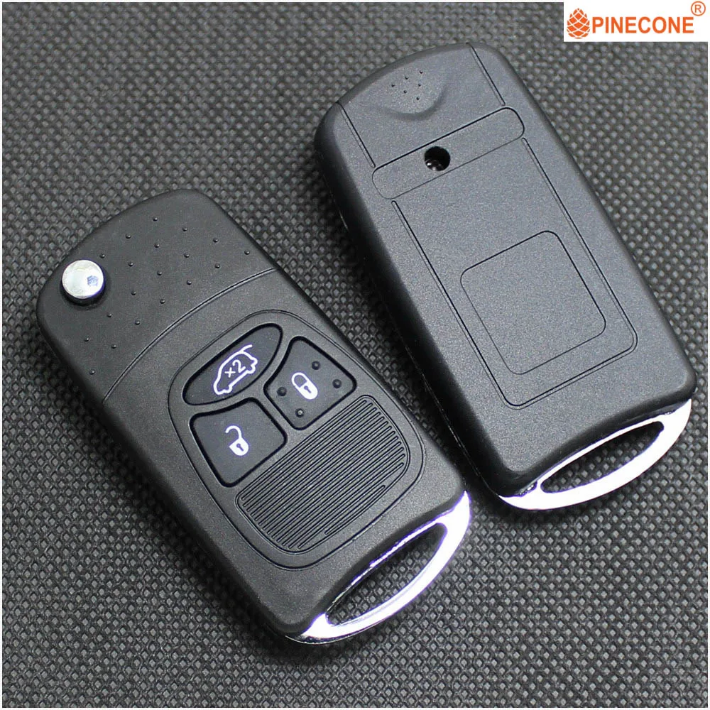 PINECONE для Chrysler Dodge Jeep Avenger Nitro Dodge чехол для дистанционного ключа 3 кнопки модифицированный автомобильный Стайлинг Брелок чехол