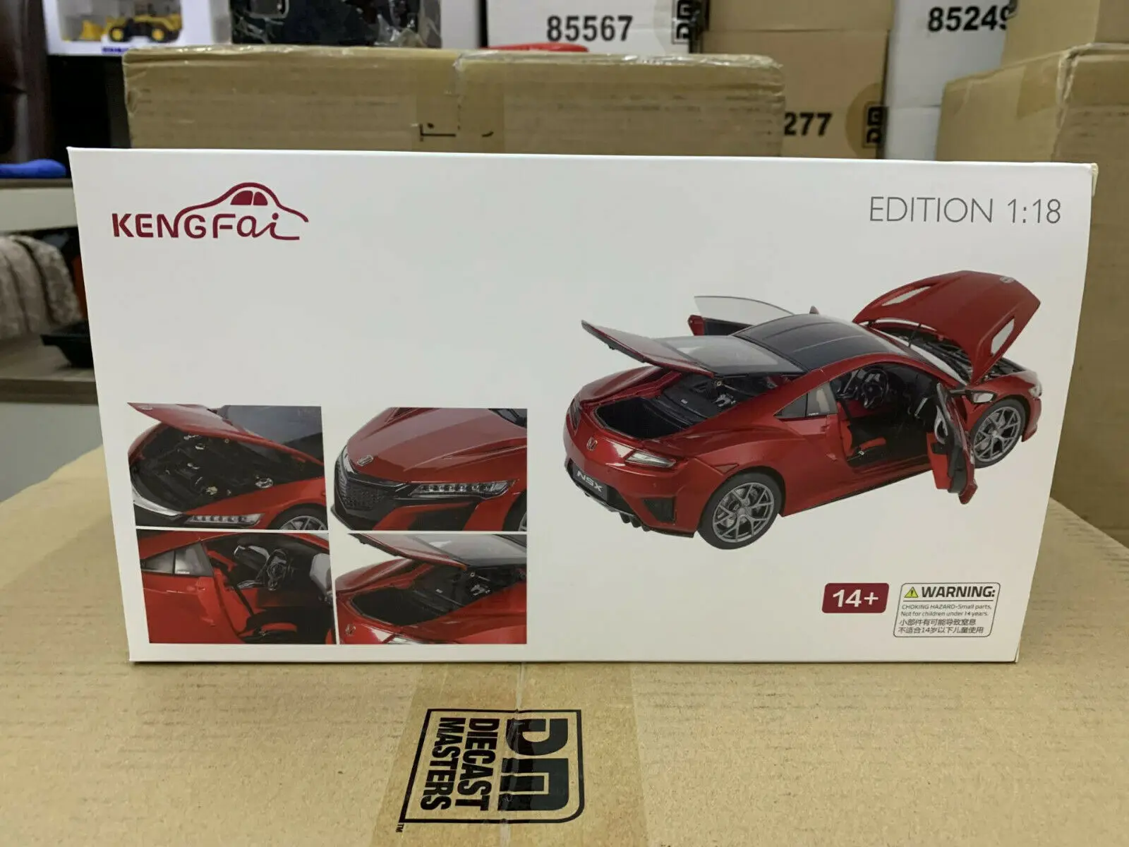 KengFai Honda NSX Edition синий 1/18 масштаб литая модель автомобиля 4 двери Открытый в коробке