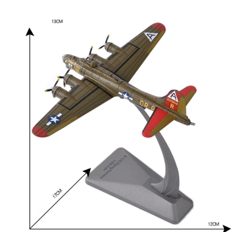 Коллекция 1:200 масштаб 1935 Летающий фор B-17 бомбардировщик дикаст сплав самолета дисплей для детей взрослых