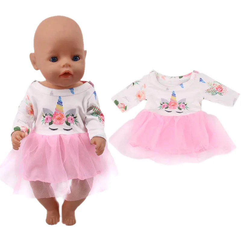 Reborn New Born Baby Doll Unicorn Clothes Dress Shoes Backpack Fanny Waist Bag Cartoon Accessories 43cm 18 Inch American of girl doll accessories doll clothes doll clothes accessories plush doll accessories doll shoes barbie doll clothes