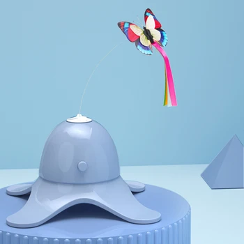 

Electronic Pet Cat Toy Automatic Cat Exercise Toy Butterfly Stick Intelligent Rotating Toys JS22