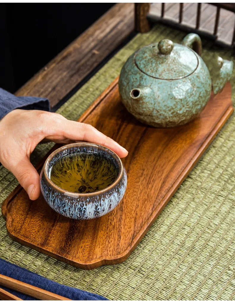 85ml Tea Set Teaware  Tea Set Cup Ceramic Chinese Style Tea Cup Set  Gongfu Tea Set  Colorful Glazed Tea Set