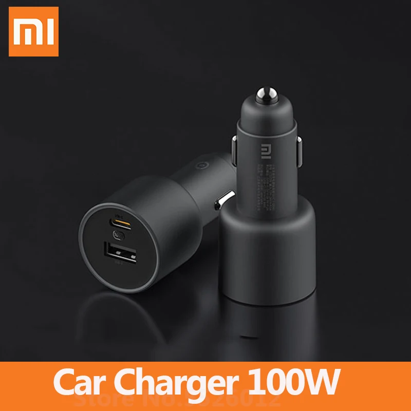Xiaomi Car Charger 100w 1a1c Fast Charging Dualport Compatible With