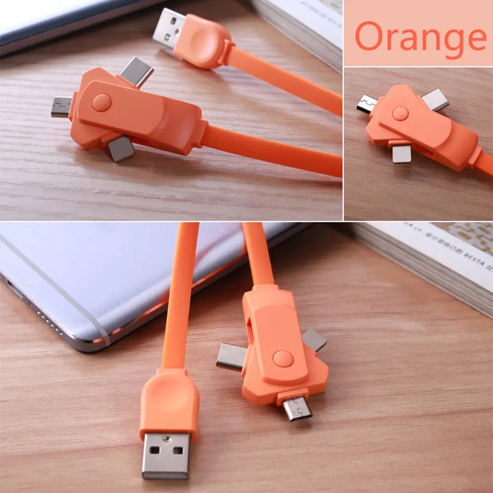 Мульти зарядный кабель 3 в 1 мульти USB зарядное устройство провод для быстрой зарядки совместим с большинством смартфонов и планшетов