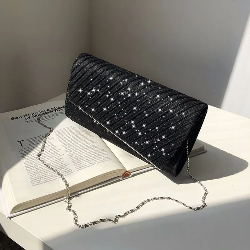 Women's Elegant Blue Evening Bags Fashion Wedding Clutches Party Purse Female Handbag Small Chain Shoulder bag FTB323 shoulder bags women evening bag