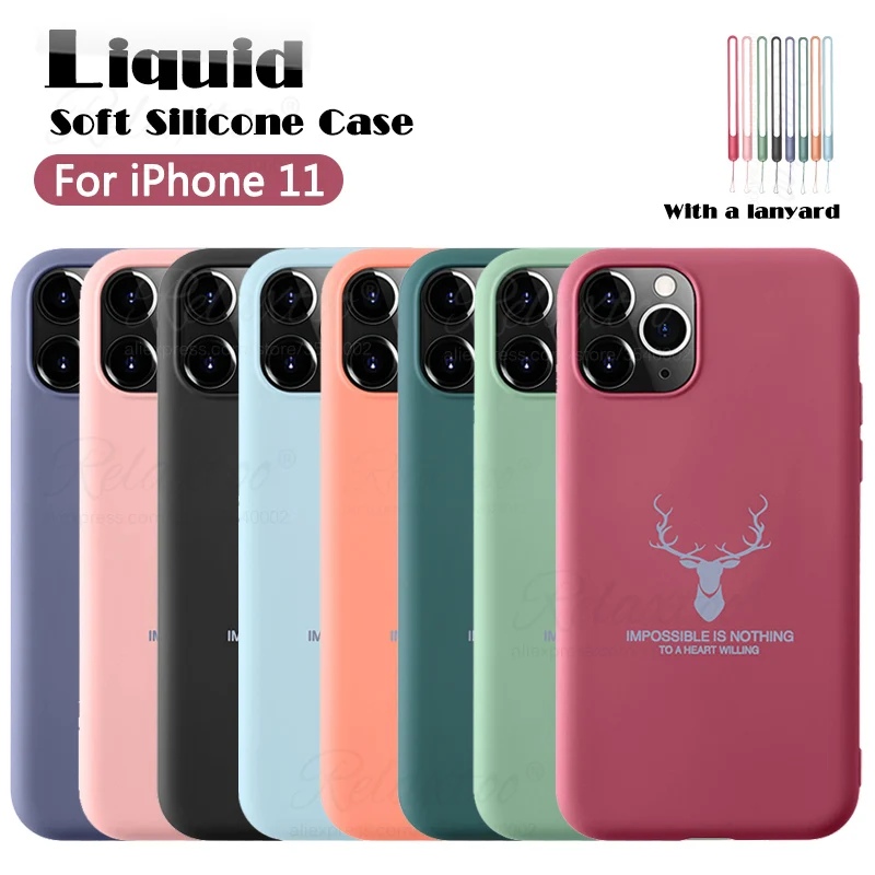 Мягкий силиконовый чехол с оленем для apple iphone 11 pro max ярких цветов iphone11 11pro 11promax capa