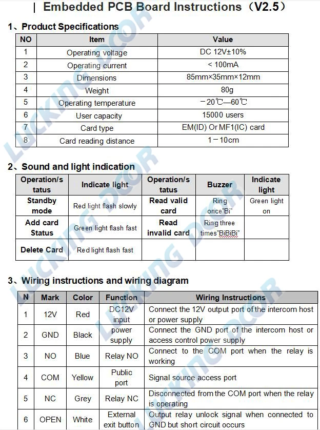 controle acesso de proximidade placa edifício módulo