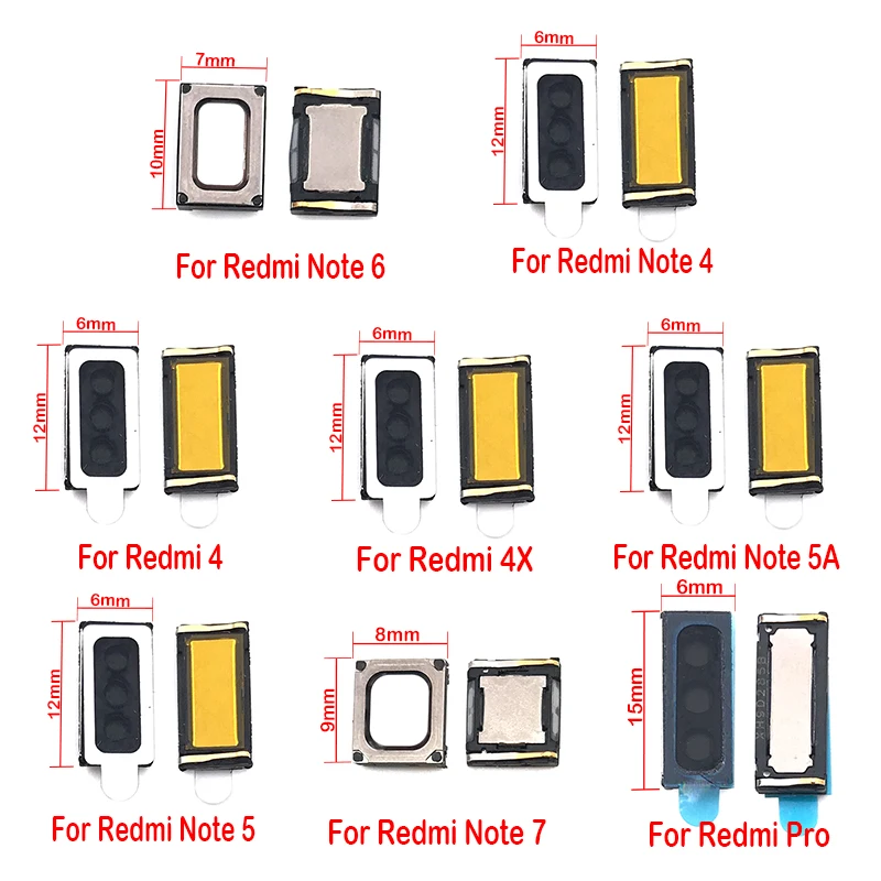 2 шт./лот, наушники, динамик, приемник для Xiaomi Redmi Go S2 4A 5 Plus 7 7A Note 4X5 5A 6 7 Pro