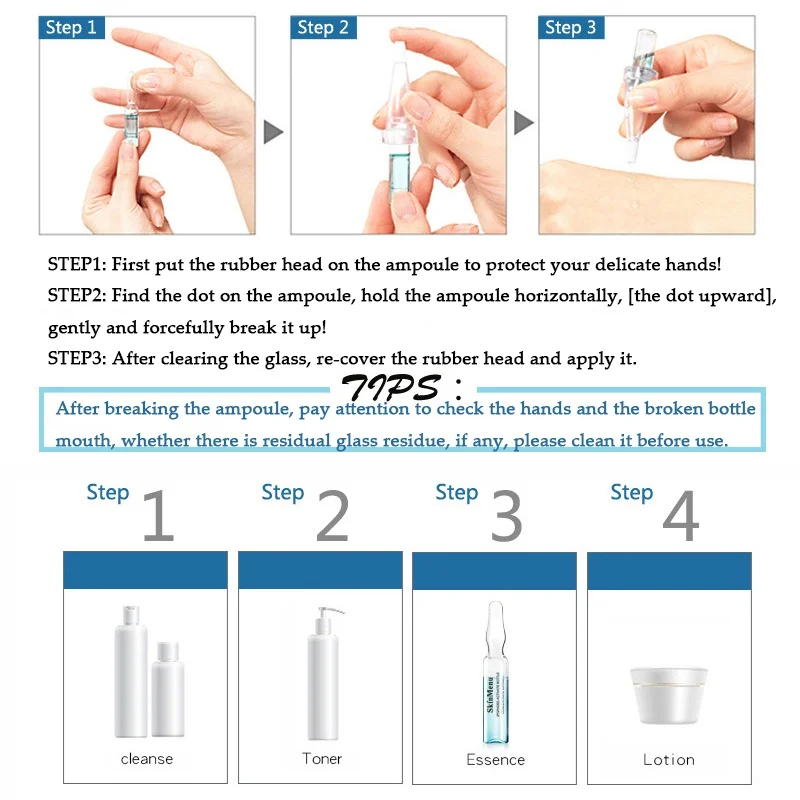 7 Days Hyaluronic Acid Korea 7pcs/Set Acido Hialuronico Serum Anti-Aging Wrinkle Hydrating Beauty For Skin Care Essence