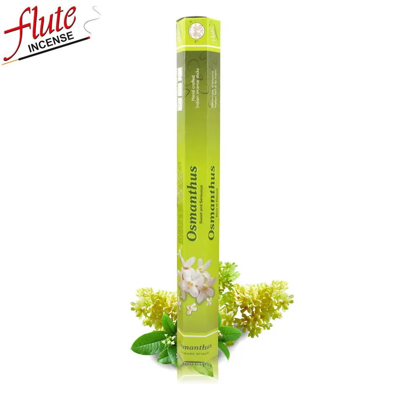 Osmanthus Флейта 20 палочек/упаковка Герань аромат травяные ароматические палочки с сердечником ручной прокатки из индийского сжигания в офисе для ароматерапии - Аромат: Osmanthus