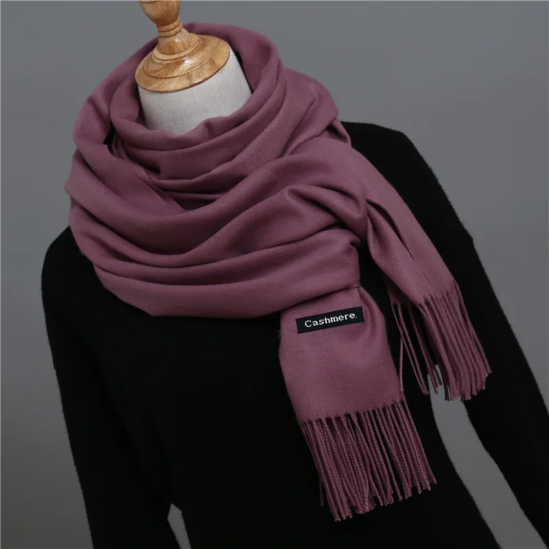 Горячая распродажа мужской кашемировый шарф унисекс толстые теплые зимние шарфы черные и серые деловые шарфы для мужчин