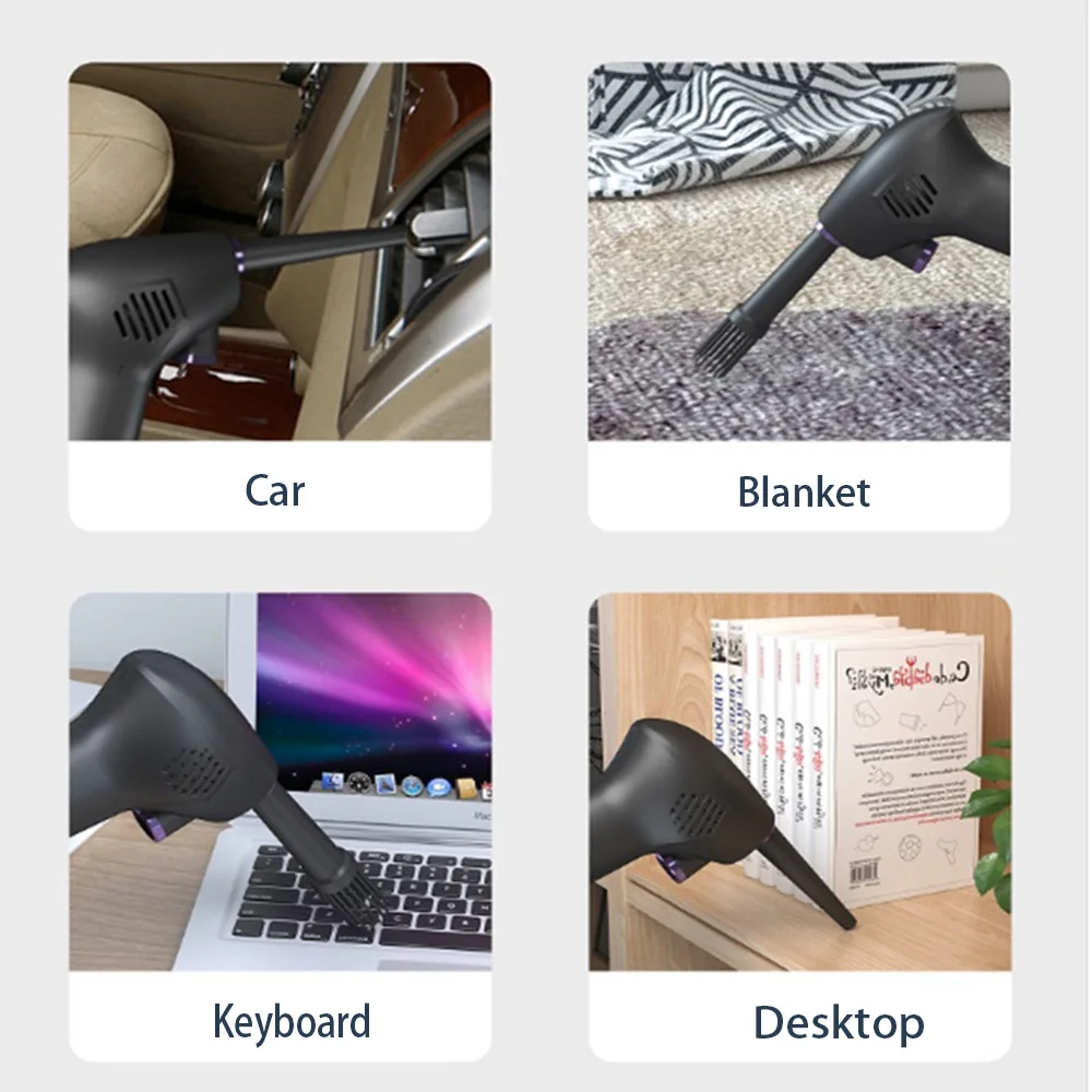 US $47.14 Electric Cordless Air Duster Keyboard Vacuum Cleaner Mini Wireless Air Blower For Computers Battery Compressed Cleanning