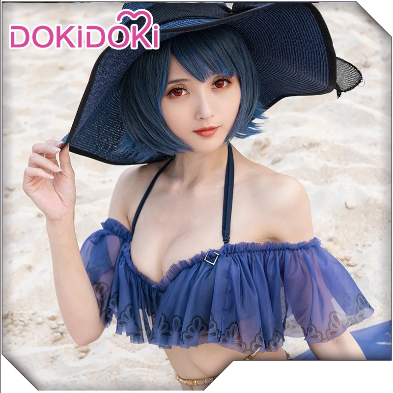 DokiDoki игра косплей SinoAlice Алиса Косплей Костюм Купальник женский соблазнительный костюм SinoAlice Алиса девушки синий купальник
