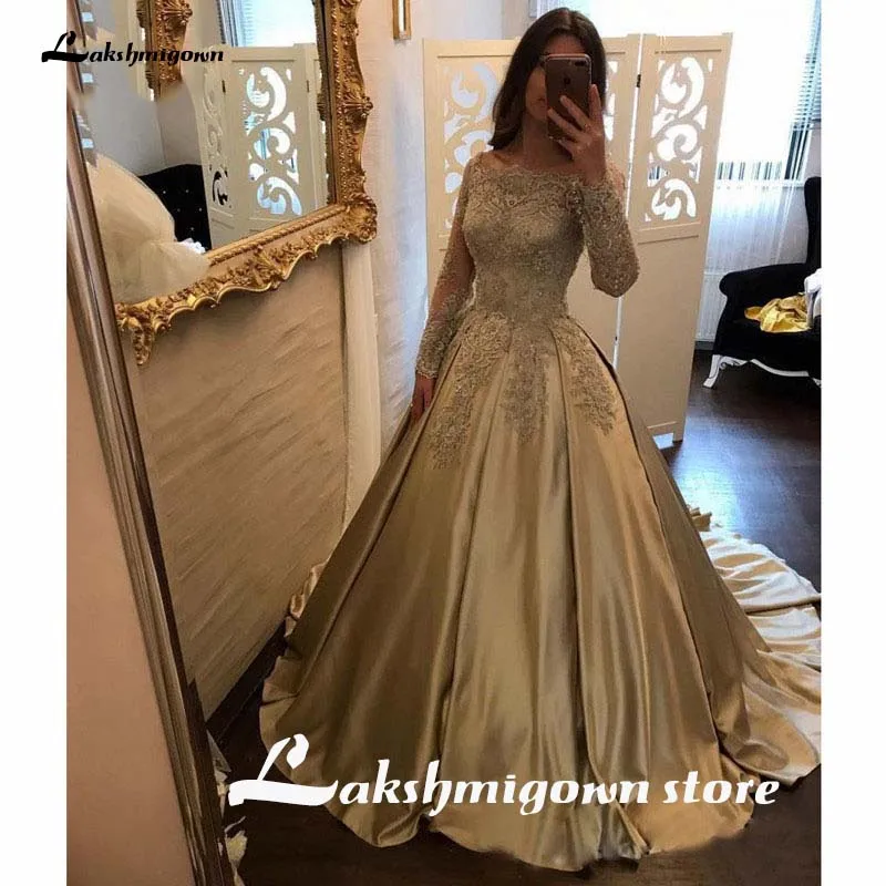 Элегантное выпускное платье с открытыми плечами и длинными рукавами Vestidos de fiesta Gala платье для выпускного вечера с вырезом лодочкой вечернее платье