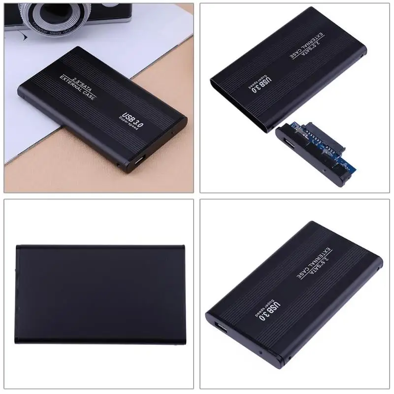 Высокоскоростной портативный внешний чехол для 2.5in USB 3,0 на SATA Мобильный жесткий диск USB 3,0 мобильный жесткий диск