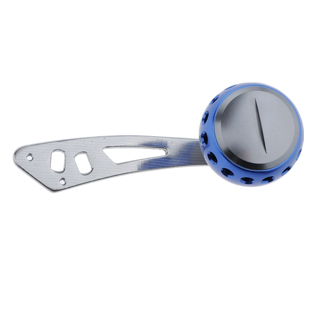 Single Handle Blue Ручка рыболовной катушки с монтажным комплектом для baitcasing барабанная катушка плот катушка одинарная/двойная ручка Аксессуары для рыбалки Замена - Цвет: Single Handle Blue