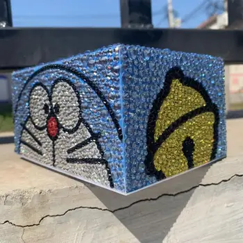 

3D diamond cross stitch handmade DIY tissue box without cutting three-dimensional cartoon diamond embroidery home decoration