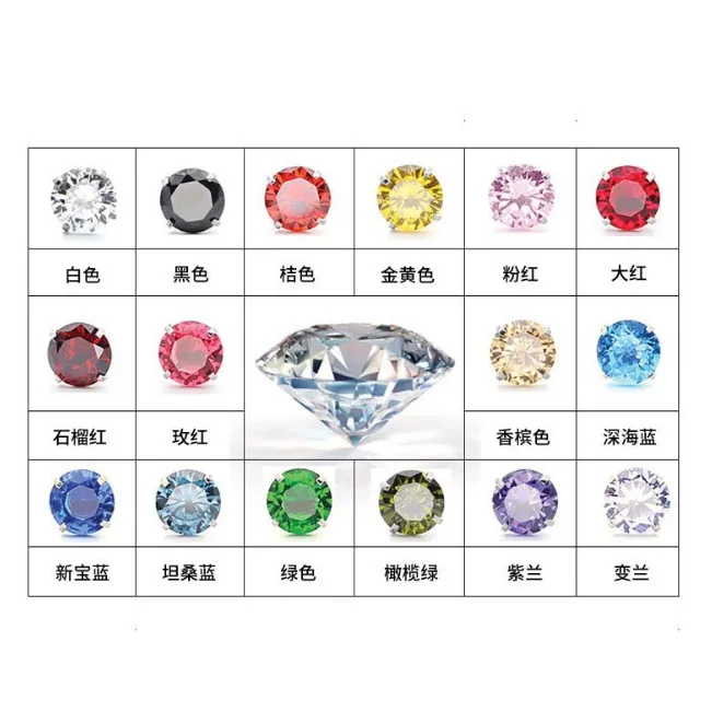 100Pcs CZ Nose Ring Popular Zircon Curved Stud L Anti-Allergy Steel Ornament Cubic Zirconia 3mm Wholesale