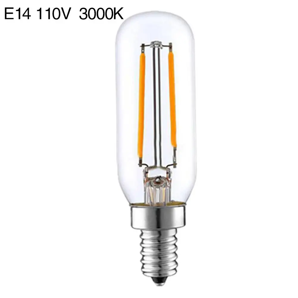 T25 светодиодный 2 Вт лампочки Edison типа E14 трубки лампы светодиодный 2 Вт Стекло кухонная вытяжка лампы 110V светодиодный нити светильник Светодиодная лампа для дома светильник Инж