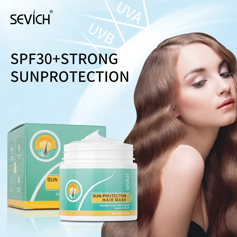 Sevich Hair Mask Sun Protection Anti-UV Sun Protection Smoothing Treatment Mask Repairs Damage Restore Soft Hair for All